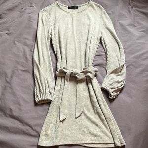 Dynamite belted sweater dress